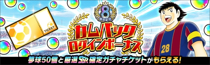 『キャプテン翼 ～たたかえドリームチーム～』8周年記念イベント開催！の画像
