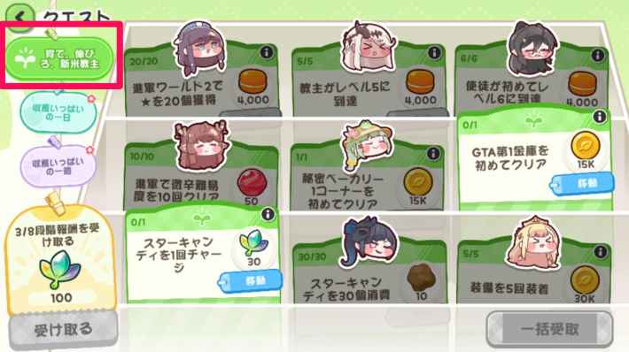 クエストの進め方とメリットの画像