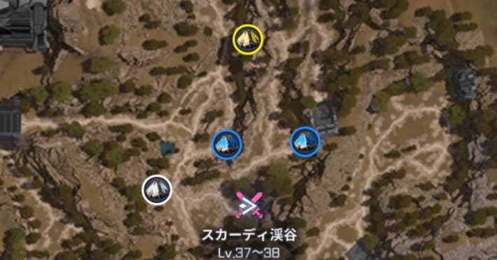 トレジャーカプセルの場所一覧の画像