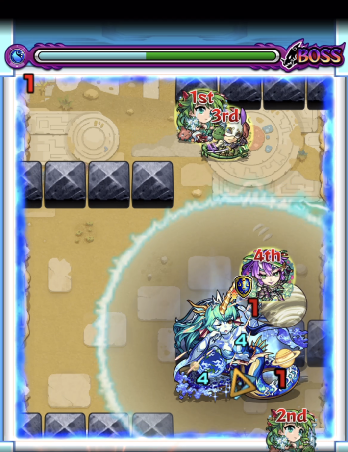 未開の砂宮【22】のボス1 _クロスドクロ後