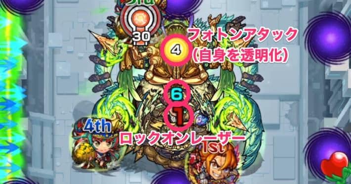 ボス覚醒前の攻撃パターン