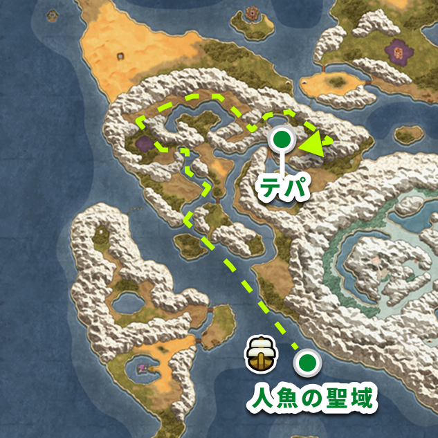 ドラクエ2リメイクのおうえんの巻物の入手場所マップ