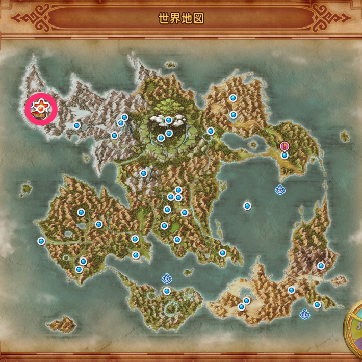 クレイモラン城の場所