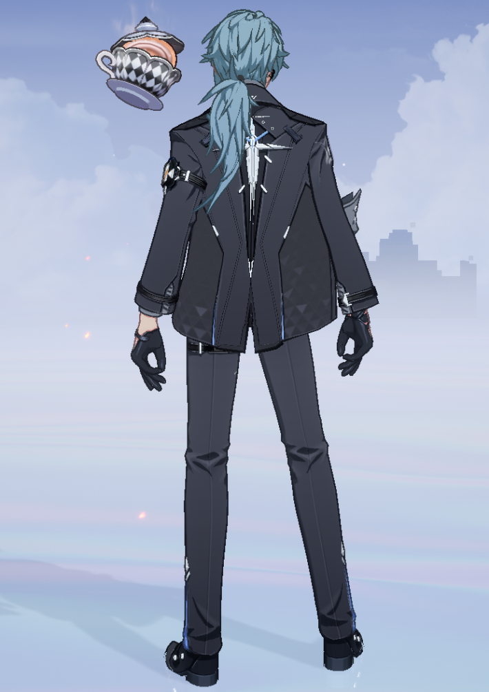 薄暮パーティーの背面画像