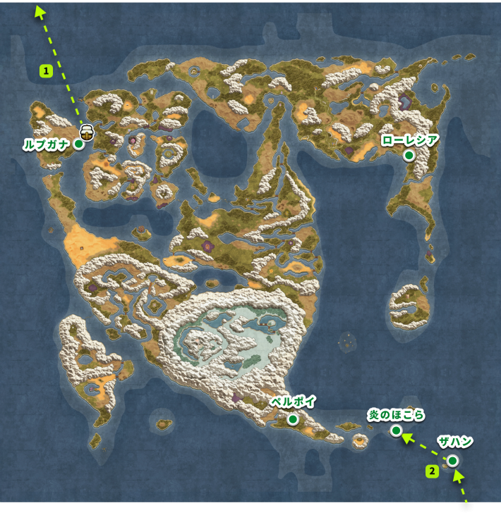 ドラクエ2リメイクの炎のほこらの場所と行き方