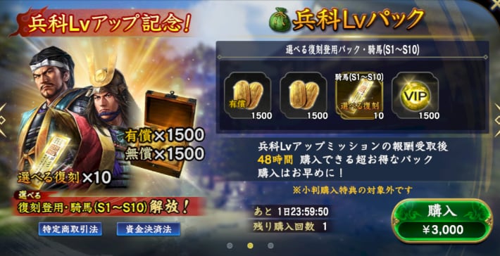 兵科Lvパック