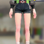 ポケモンZAのホットパンツセット(インディゴデニム/ダークレッド)