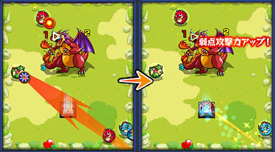 弱点パワーアップパネルの効果と仕様の画像