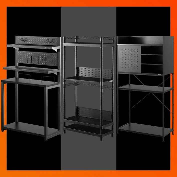 3種類の大型ラックシリーズの画像。