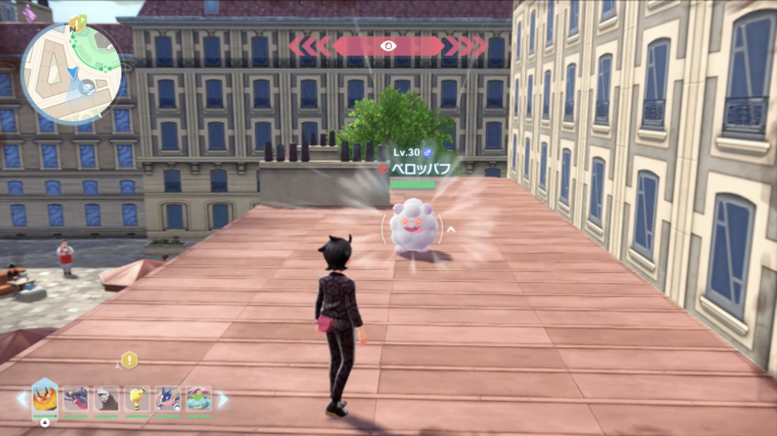 ポケモンzaのオヤブンペロッパフの現地画像