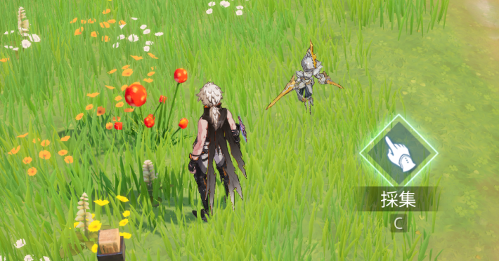 食材は近づいてボタンを押す