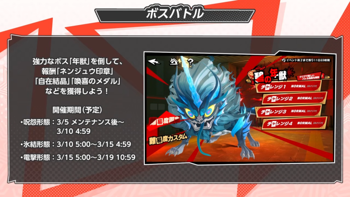 ペルソナ5X】獅子たちの舞う太平楽(春節イベント)まとめ【P5X