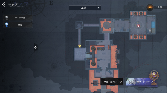 クラム軍事工場のカード5_マップ