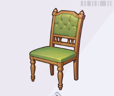 精巧な布張りの椅子