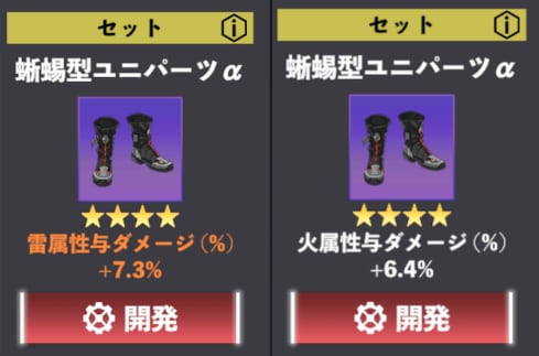ユニパーツ一覧とおすすめキャラの画像