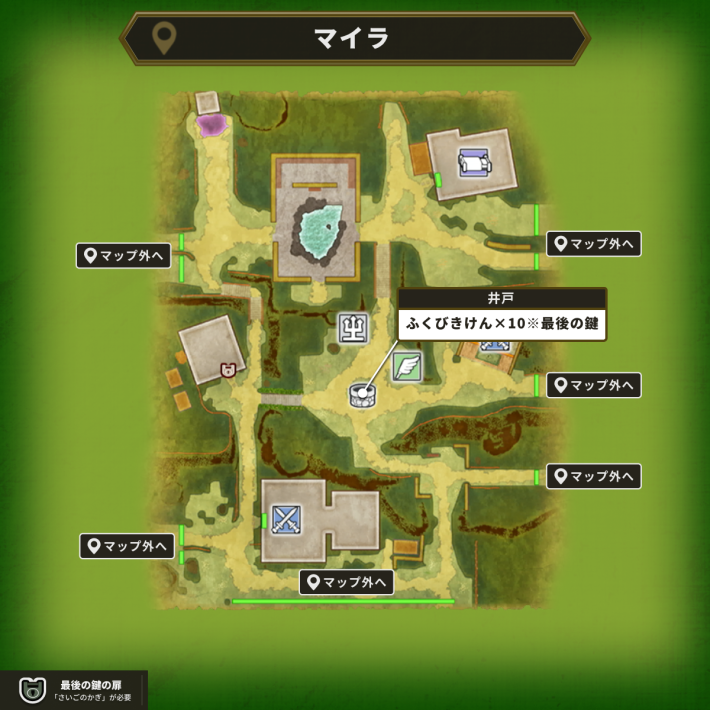 マイラの最後の鍵使用場所