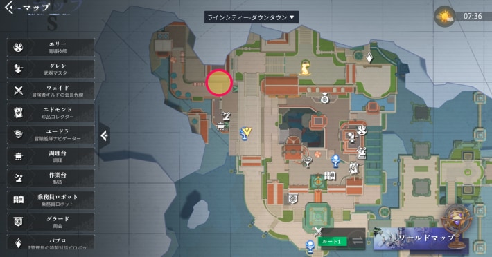 ヴェラのエピソード7-1_マップ画像