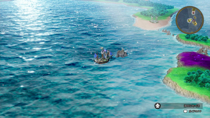 ドラクエ2リメイクのローレシア 南 海の上の秘密の場所