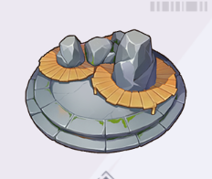 重ね石の温泉台