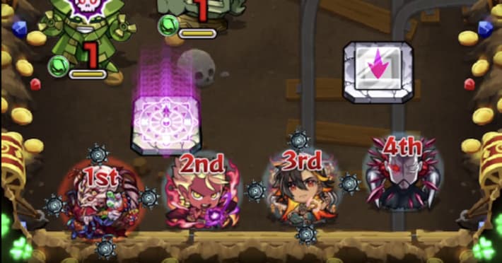 運極でアンチ魔法陣を持つキャラを編成