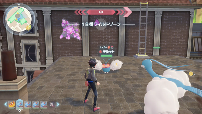 ポケモンzaのオヤブンチルットの現地画像