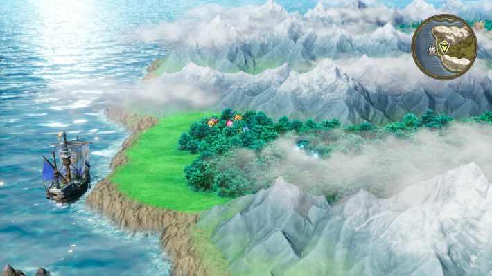 ドラクエ2リメイクのデルコンダル 南西 森の中キラキラ