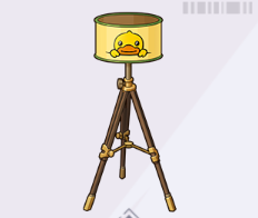 アヒルちゃんのフロアランプ