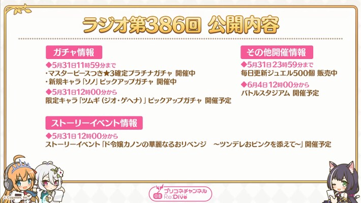 プリコネラジオ最新情報まとめの画像