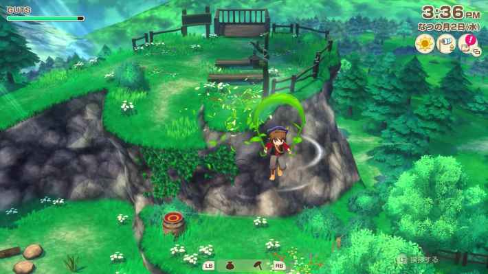 『牧場物語 Let's！風のグランドバザール』空中散歩の様子2