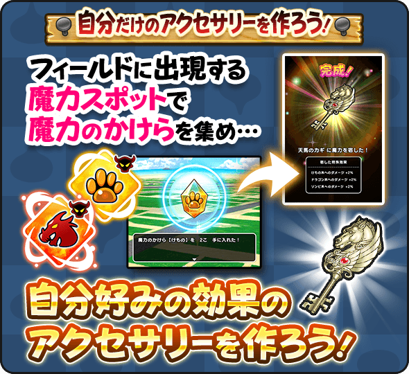 出現した魔力スポットに向かうの画像