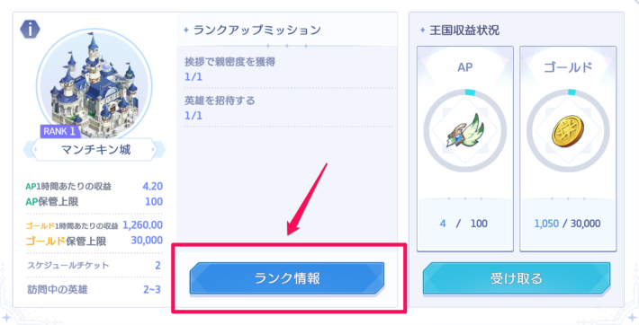 ランク情報から強化
