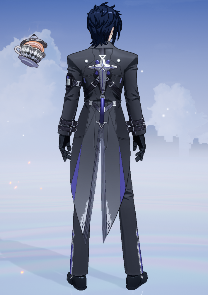 薄暮パーティーの背面画像