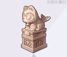 マーキャットの石像