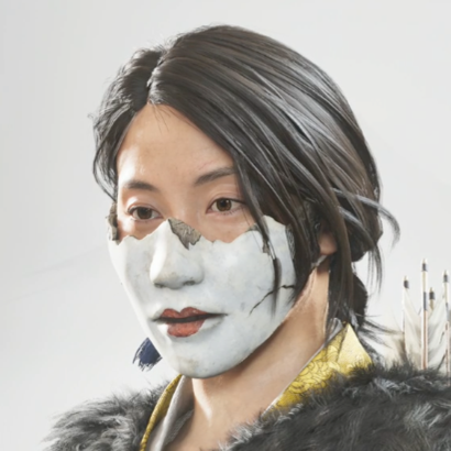 ゴーストオブヨウテイの山姥の面頬 愛染