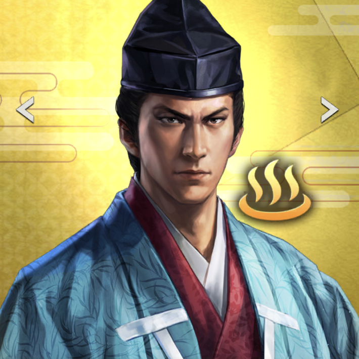 【名湯武将】明智光秀のイラスト