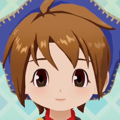 牧場物語 風のグランドバザールの顔立ちJ