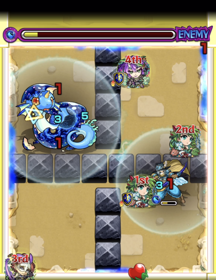 未開の砂宮【22】のステ2_雑魚処理後