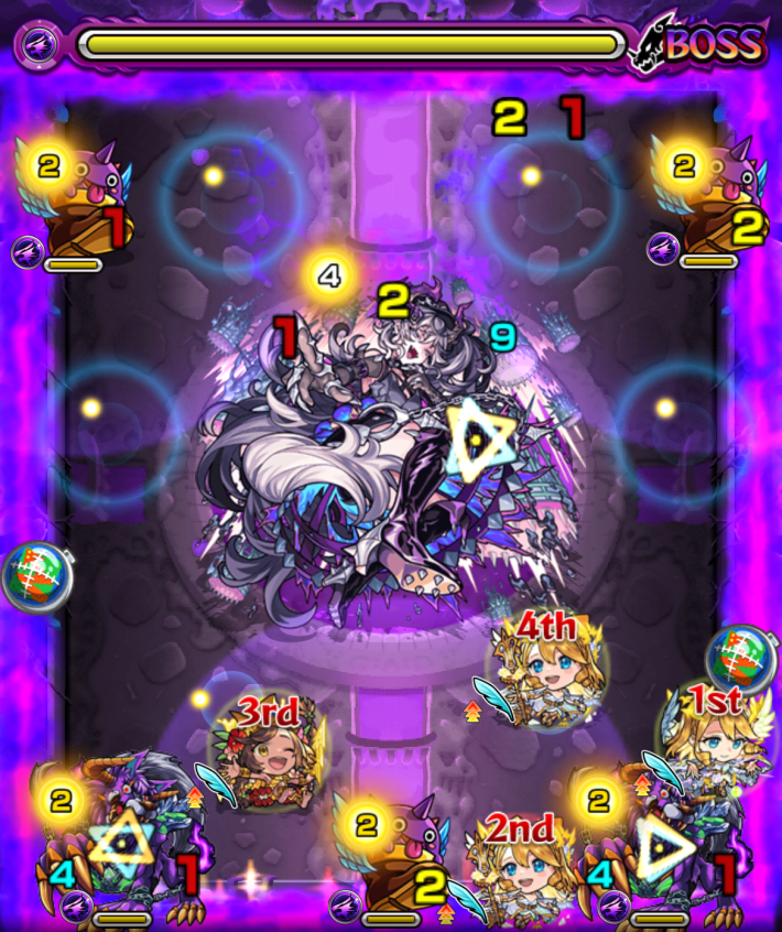 ドラギニャッツォ【超究極】のボス3クロスドクロ後