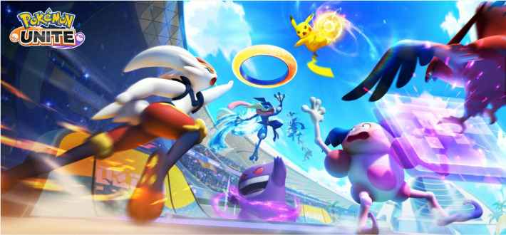 ポケモンユナイトのバトルシーン