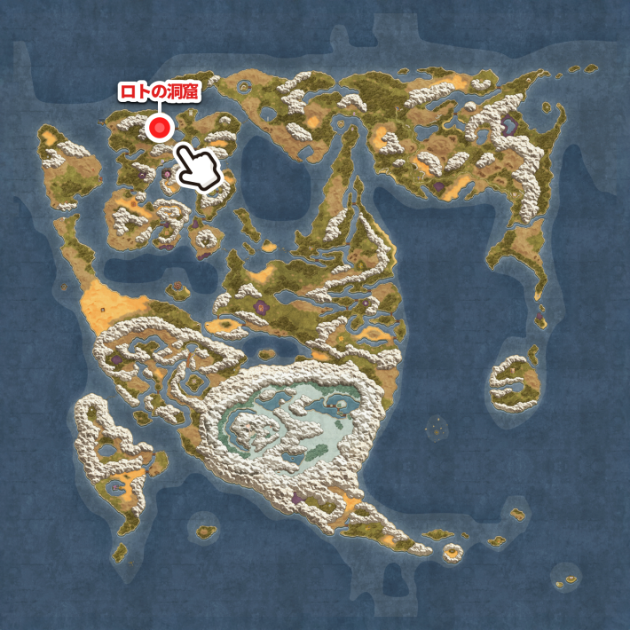 ドラクエ2リメイクのロトの洞窟のマップ