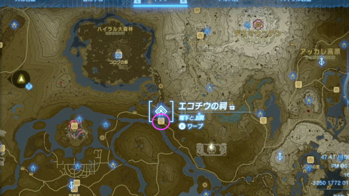 森の馬宿の場所マップ