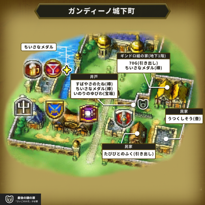 ドラクエ6のガンディーノ城下町