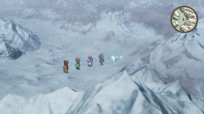 ドラクエ2リメイクの雪原のほこらの南東 キラキラ