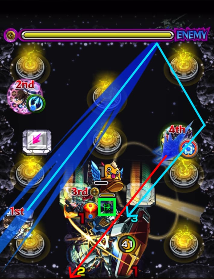 シュウジ【超究極】のステ3_雑魚処理後