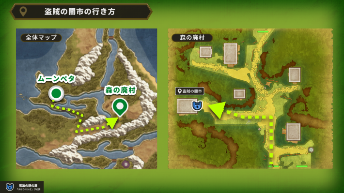 ドラクエ2リメイクの盗賊の闇市の行き方