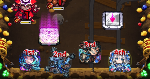 運極でアンチ魔法陣を持つキャラを編成