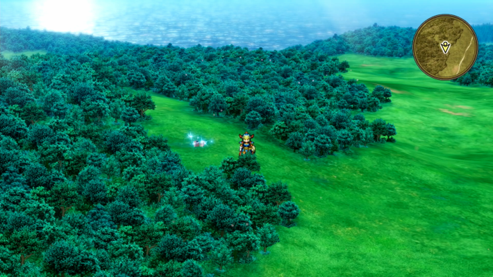 ドラクエ1リメイクのロトの洞窟の南東の森の合間