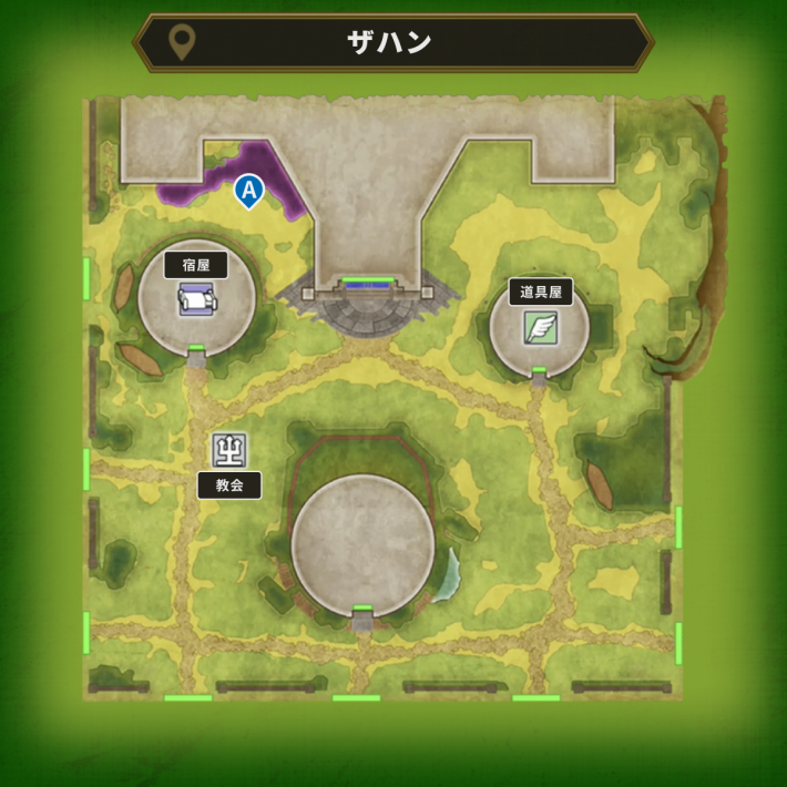 ドラクエ2リメイクのザハンの店マップ.png