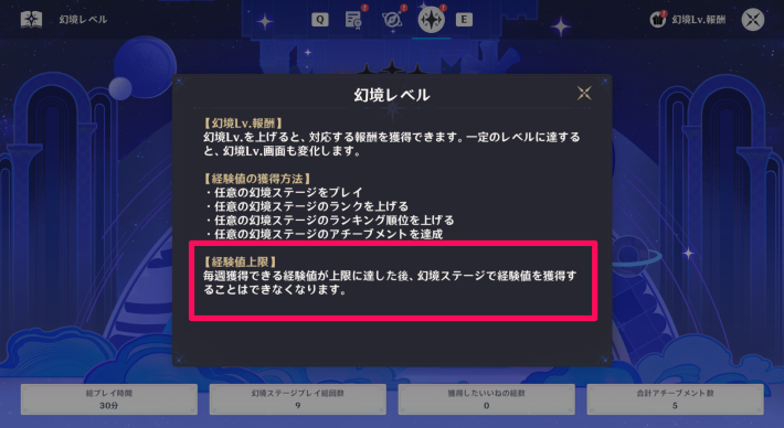 原神の毎週の上限まで経験値を稼ぐ