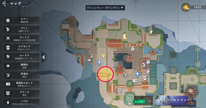 ヴェラのエピソード6-1_マップ画像